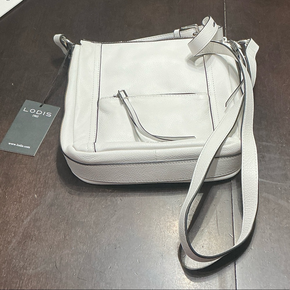 Lodis Elegant White Crossbody Bag